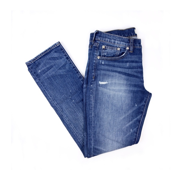 Madewell Denim - Madewell - The Slim Boy Jean - Paint Splattered